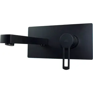 Смеситель для раковины Paffoni RIN105NO, однозахв., встраив., с внутр.ч., черн.матовый