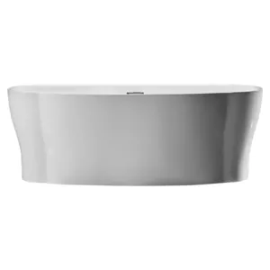 Ванна акриловая BelBagno BB403-1700-850 1700х850х600 отдельностоящая, овальная, белый