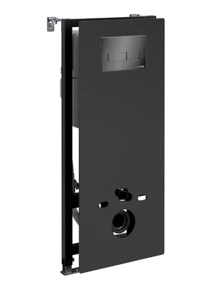 Инсталляция для унитаза WasserKRAFT с клавишей смыва, цвет: черный 20TLT.010.ME.BL.PB03