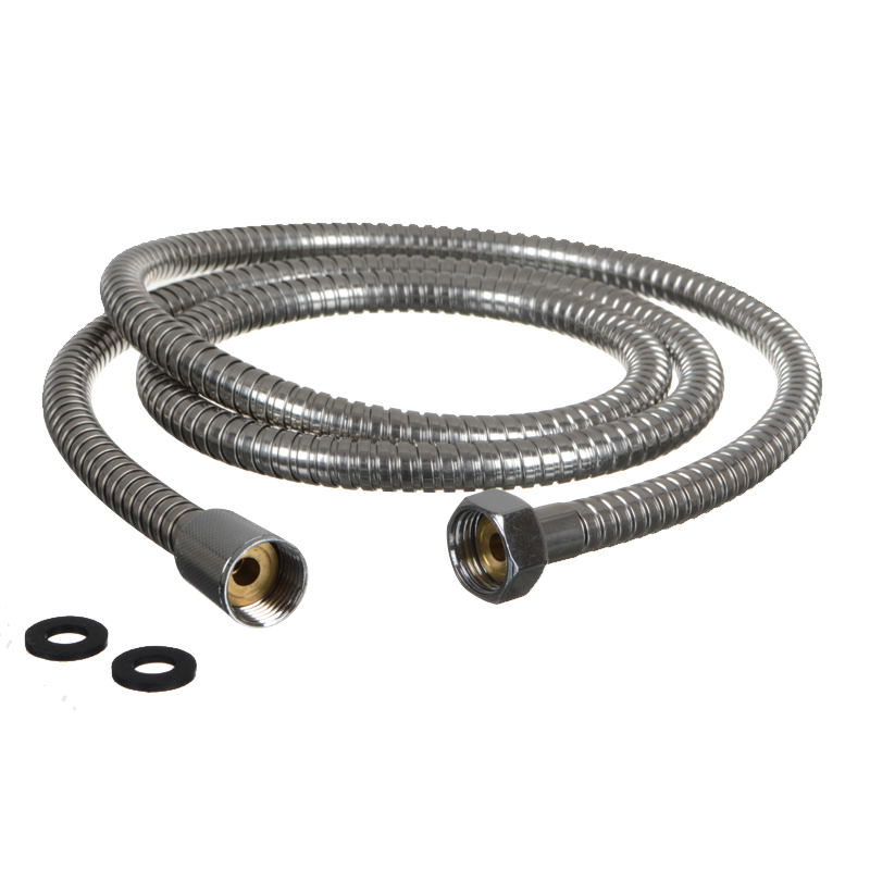 шланг д/душа MELODIA STANDARD русс.резьба M22*1/2" конус нерж.d14мм, L175см 2-й зажим MKP20353BL