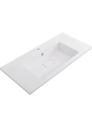 Раковина накладная Cezaris CZR-1000/480-LV-MR-PRS (1000x480x145) прямоугольная, белый