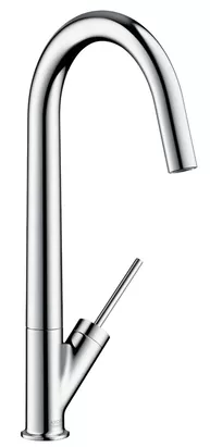 Смеситель Axor 10822 для кухни однозахватный, поворотный излив 216 мм, хром