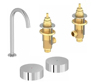 Смеситель для умывальника Jacob Delafon на 3 отв., высокий излив, без д/к, хром