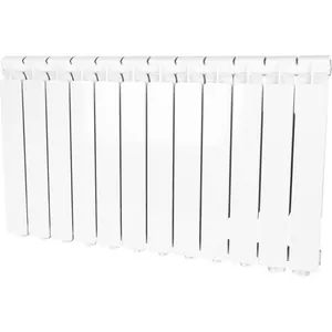 Радиатор STOUT 500 12 секций, алюминиевый, нижнее правое подкл, белый SRA-0120-05001