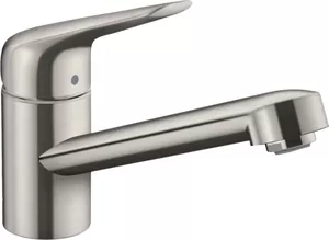 Смеситель Hansgrohe для кухни 100 мм поворотный излив сталь 71808800
