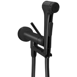 Смеситель Jacob Delafon 2.0 E28317-BL однозахватный, с гигиеническим душем, черный матовый