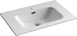 Раковина накладная Ceramicanova 710х465х180 прямоугольная, белый CN7007