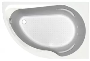 Ванна акриловая Акватек правая, 150х100 фронтальная панель, каркас, слив