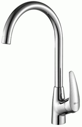 Смеситель для кухни Lemark LM0405C однозахватный с поворотным изливом, хром