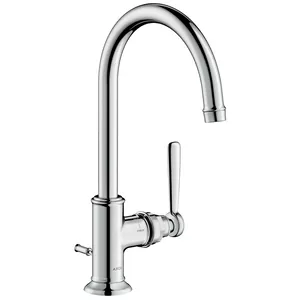 Смеситель Axor 16517000 для умывальника с донным клапаном, однозахватный, хром