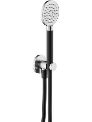 Душевой набор Nobili AD146/54IX настенный, ручной душ, шланг, держатель, нержавеющая сталь