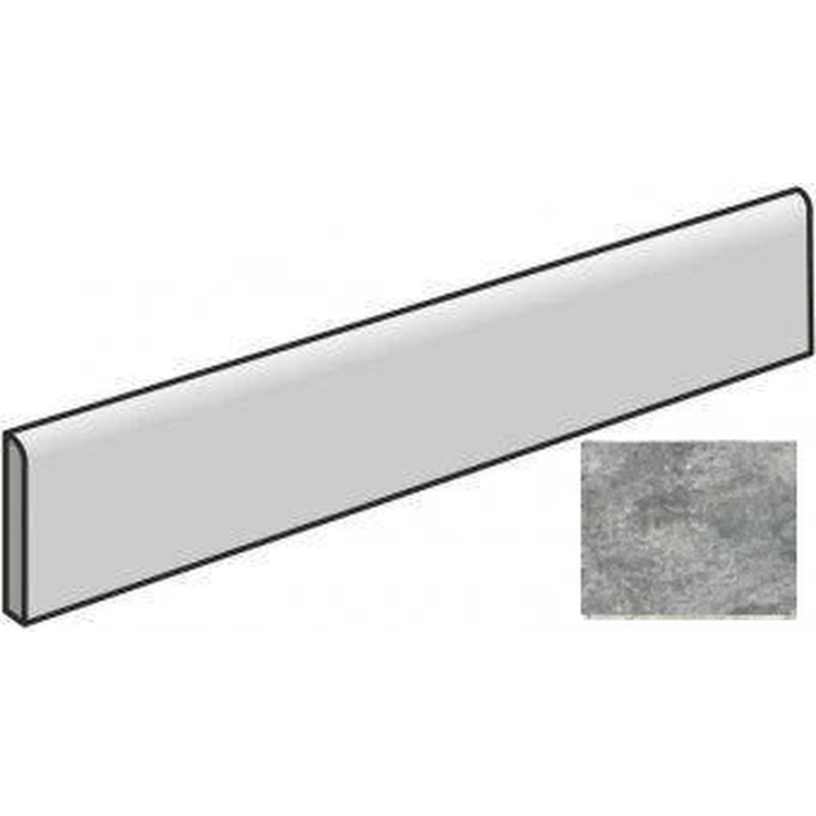 Atlas Concorde Russia Forte Dei Marmi Quark 610130007527 Persian Grey Battiscopa Matt 7,2x80 матовая