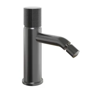 Смеситель для биде Paini 85 мм, однозахватный, черный брашированный 7GPZ304