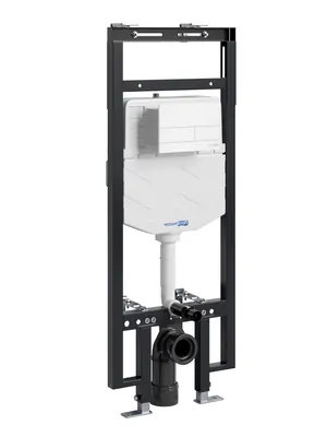 Инсталляция для унитаза WasserKRAFT с клавишей смыва, хром 58tlt.010.me.wm04