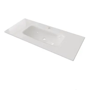 Раковина для тумбы Caprigo 105 (1074х478) стеклокерамика, 1 отверстие под смеситель GC18R-34914