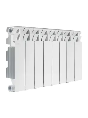 Радиатор алюминиевый Fondital 350/100 8 секций, 1144Вт, белый