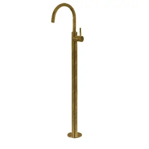 Смеситель для раковины Giulini Futuro F6590BROP напольный, поворотный излив, бронза матовая