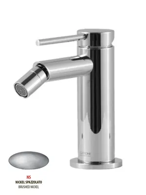 Смеситель GATTONI 9150/91NS для биде, с донным клапаном, никель браш
