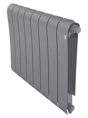 Радиатор биметаллический 8 секций ROYAL THERMO VR80 нижнее подкл, 1376 Вт Silver Satin