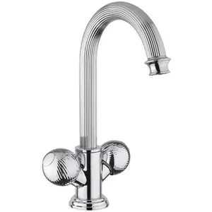 Смеситель CEZARES -LS2-01-M для раковины, с донным клапаном, хром/ручки металл