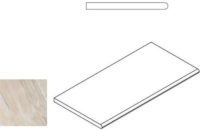 Magnetique X2 White Bordo Round 60X30 матовая