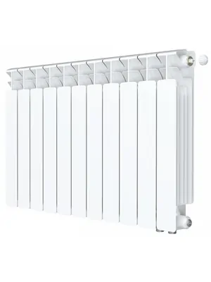 Радиатор биметаллический Rifar Ventil BVR 500 нижнее правое подключение, 11 секции, 2167 Вт