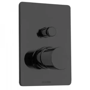 Смеситель для ванны/душа Bossini встраиваемый, внешняя часть, цвет: черный матовый Z00006.073