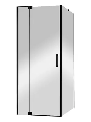 Душевой уголок CEZARES SLIDER (1000-1100х1000х1950) AH-1-100-100/110-C-NERO стекло прозрачное/черный