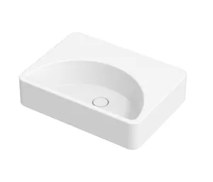 Раковина ALICE Lunaris накладная/подвесная с отв. под смеситель 610х450х195, серый матовый 47561419