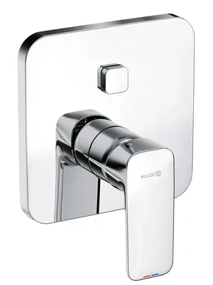 Смеситель KLUDI для ванны/душа встраиваемый, внешняя часть, PUSH&SWITCH, хром 406590575