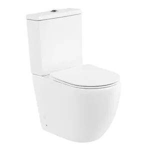 Унитаз-компакт BelBagno (385х620х845) горизонтальный выпуск, белый BB051CPR+BB051T