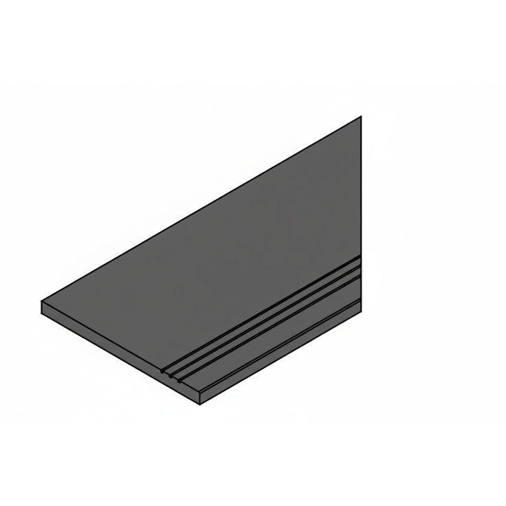 Italon Magma (Магма) 620090001383 X2 Графит бортик грип правый 30x60 матовая