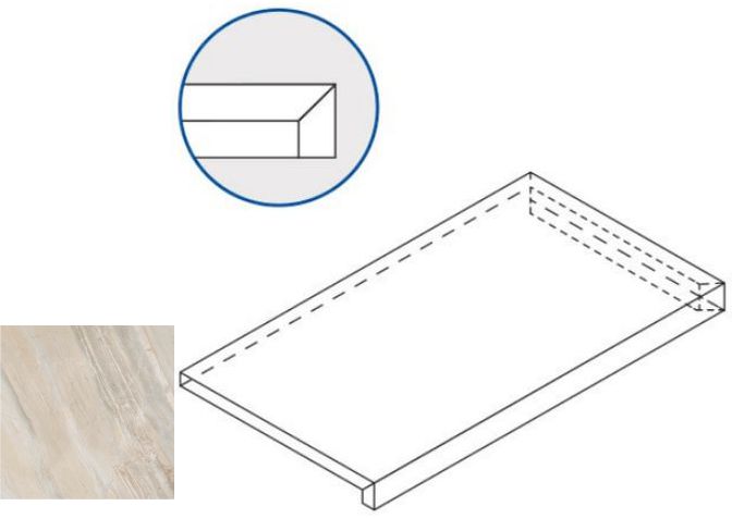 Magnetique X2 White Scalino Angolare Dx 30X60 матовая