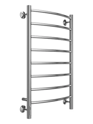 Полотенцесушитель TERMINUS П8 (ШВ:532x850) электрический, левое подкл., нерж.сталь, 121Вт