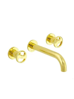 Смеситель для раковины Migliore встраиваемый со скрытой частью, золото 28205