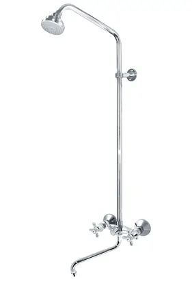 Душевая система VARION Armaturen 1032 22 2 смеситель для ванны, верхний душ, штанга