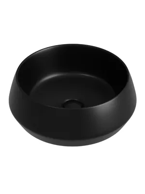 Раковина накладная Ceramicanova 400х400х140 без отв. под смеситель, черный матовый CN12004MB