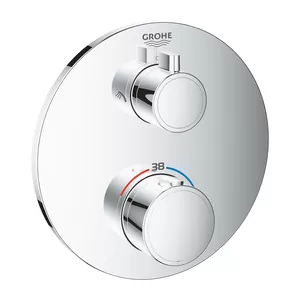 Смеситель Grohe 24076000 термостат для душа, переключатель 2 режима, внешняя часть, хром