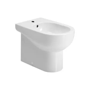 Биде напольное Azzurra (355х555х420) отв. под смеситель, перелив, белое NUBIT000000MBI