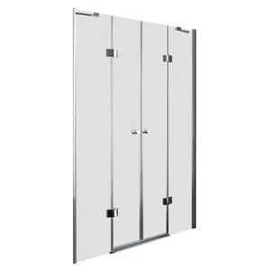 Душевая дверь CEZARES (2314-2354x1950) B-22-240-P-Cr стекло текстурное Punto, профиль хром