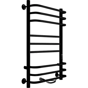 Полотенцесушитель Indigo Euro Lux б/п (electro) 700х400 (таймер,скр.монт, ун.подкл) черн. муар