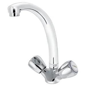 Смеситель для раковины VARION Armaturen 1348 18 1 резиновая кран-букса, поворотный излив