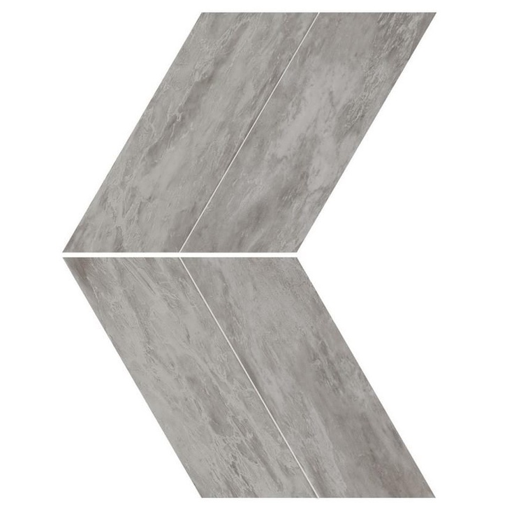 Atlas Concorde Marvel Stone AS1U Bardiglio Grey Chevron Lappato 22,5x22,9