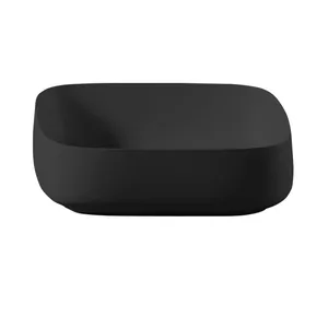 Раковина накладная ArtCeram 550х350х155 без перелива, черный матовый COL008 17 34