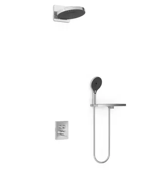 Душевая система Vincea термостатическая,с полкой,верхний и ручной душ,хром VSFW-3I21T1RCH