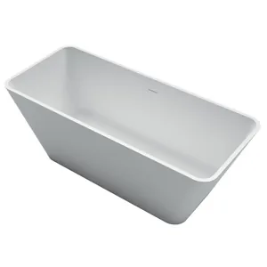 Ванна Gruppo Treesse V286BO 1650х700х600 иск.камень, отдельностоящая, слив, белый матовый