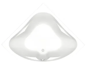 Ванна акриловая BAS 1500х1500 угловая, симметричная, каркас, без слива-перелива, белый