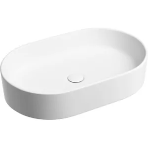 Раковина накладная Ceramicanova 608х385х122 без отв. под смеситель, белый мат. CN6048MW