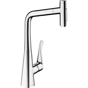 Смеситель Hansgrohe Metris Select M71 для кухни 320 мм вытяжной поворотный излив хром 73816000
