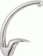 Смеситель Ledemе Н38-В для кухни, поворотный излив, однозахватный, хром L4138-B